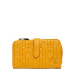 Lug Tram VL RFID Wallet - Unisex Amber Yellow Secure Organizer